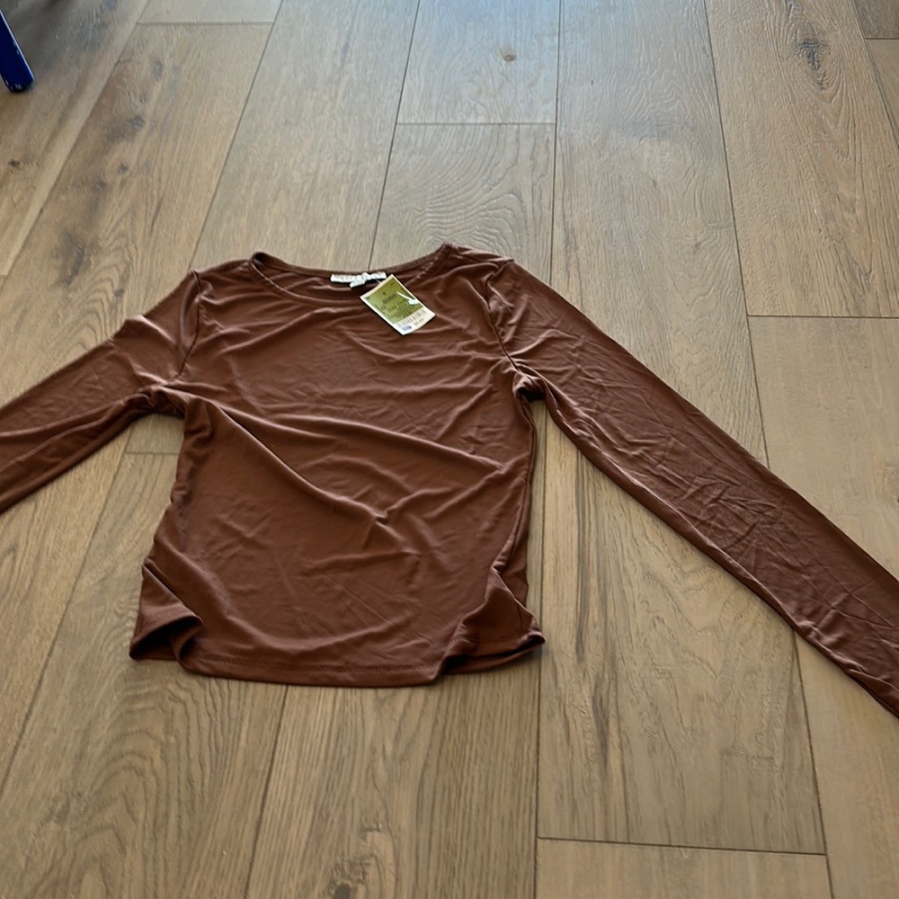 Haute Monde shirt; mesh like.